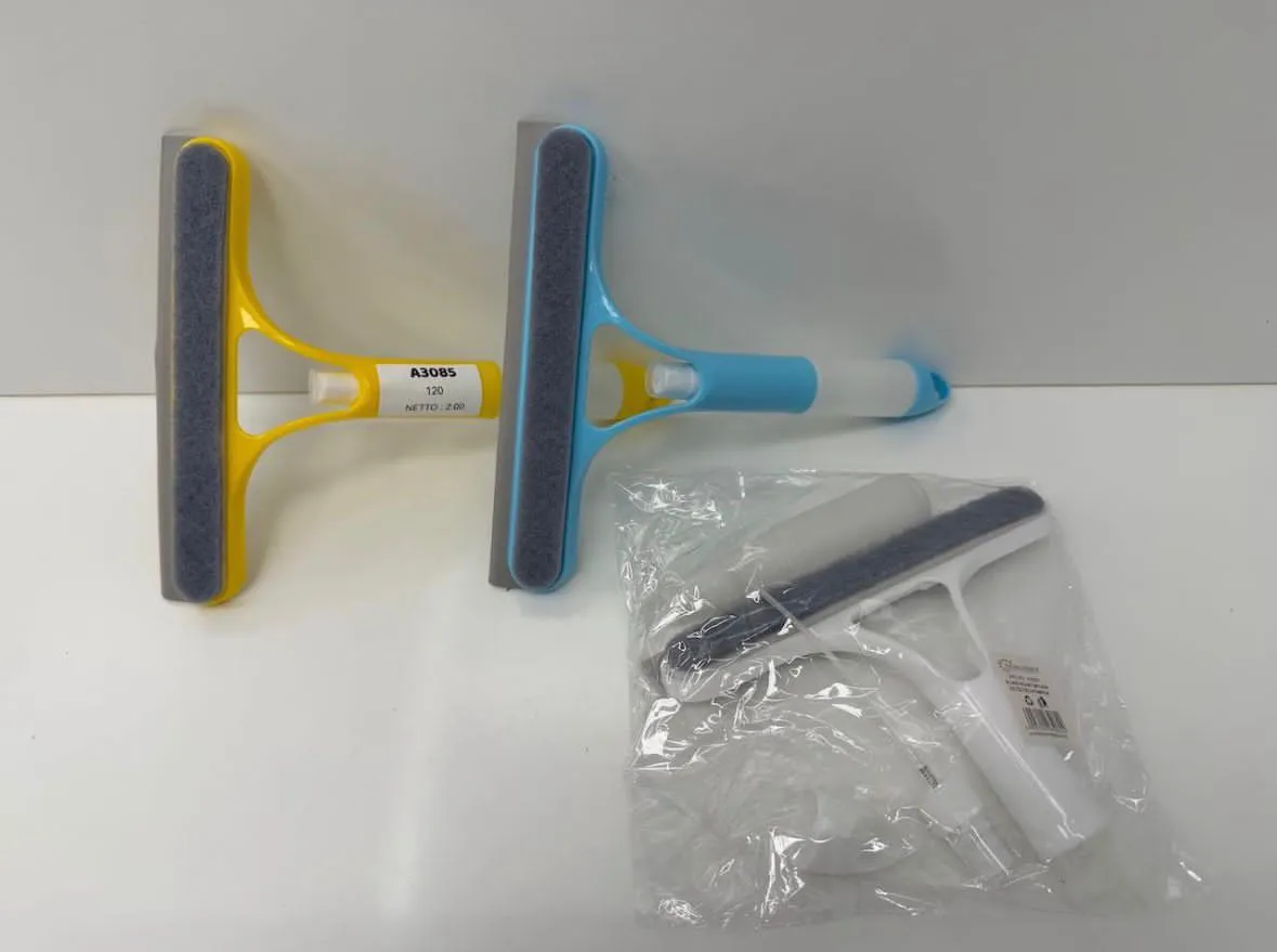 Szczotka do mycia okien A3085 niebiesko-żółta