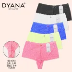DYNANA Intimates Stringi Koronkowe S-M-L-XL Wielokolorowe