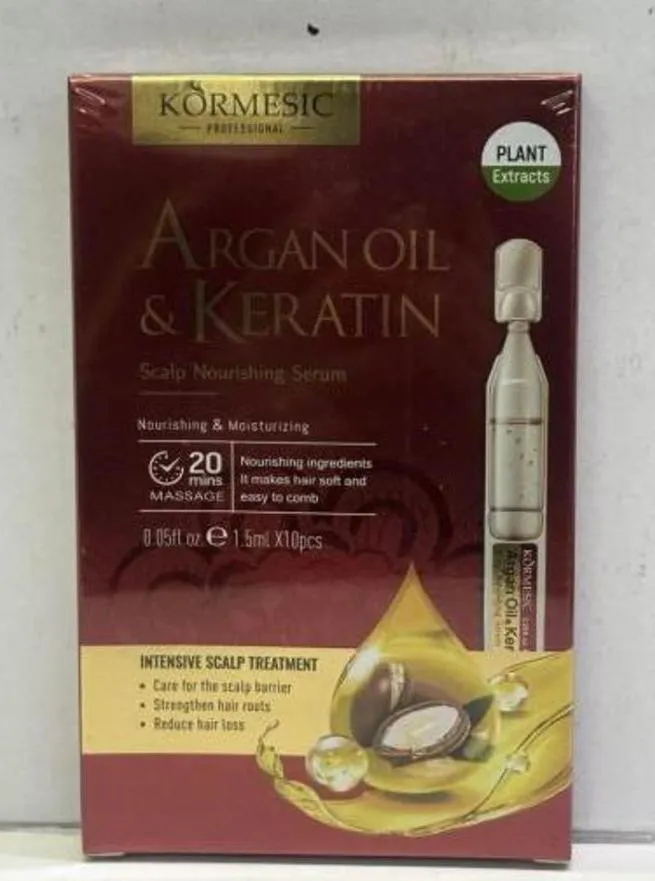 KörMesic Serum do skóry głowy Argan i Keratyna 10x1,5ml