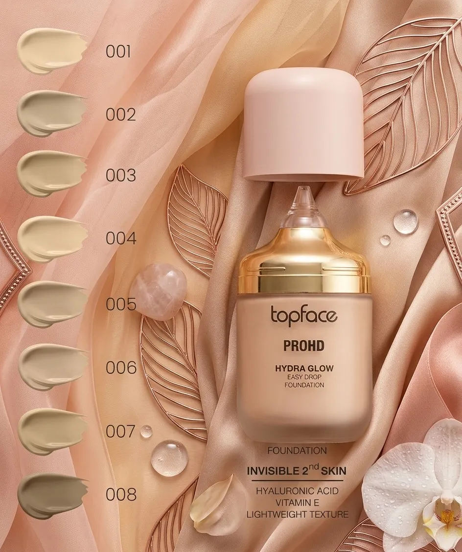 Podkład Topface PROHD Hydra Glow Easy Drop 001-008