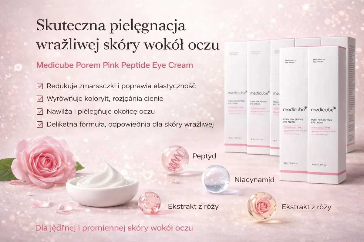 Medicube PDRN Pink Peptide Eye Cream 30ml krem pod oczy