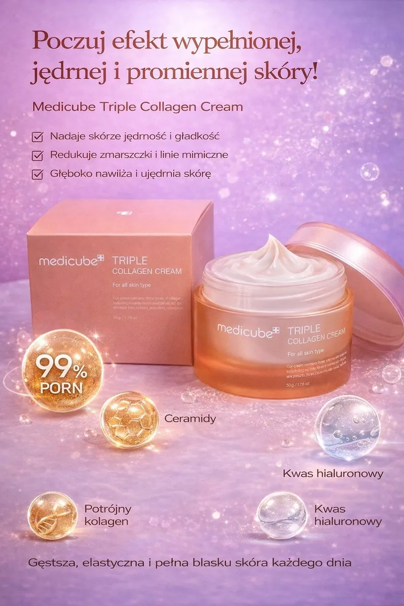 Medicube Triple Collagen Cream krem ujędrniający 50g
