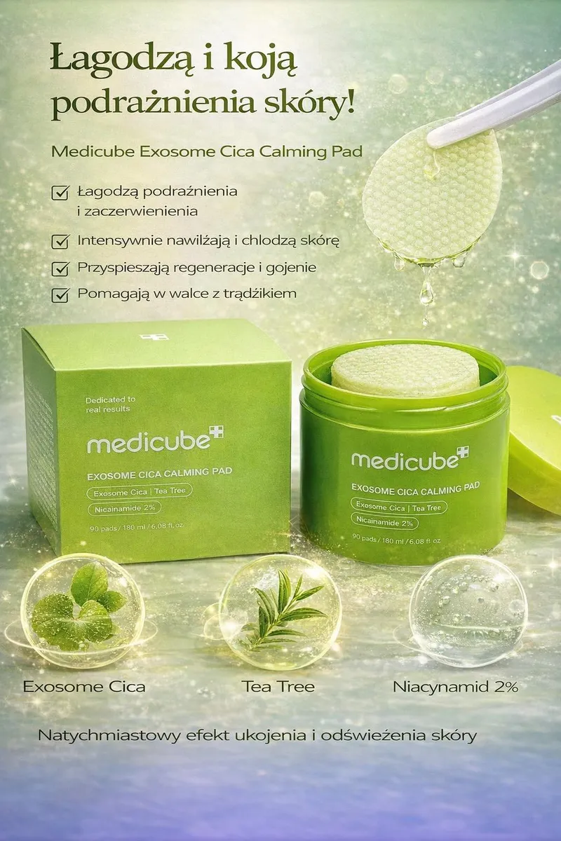 Medicube Exosome Cica Calming Pad 90 szt 180ml