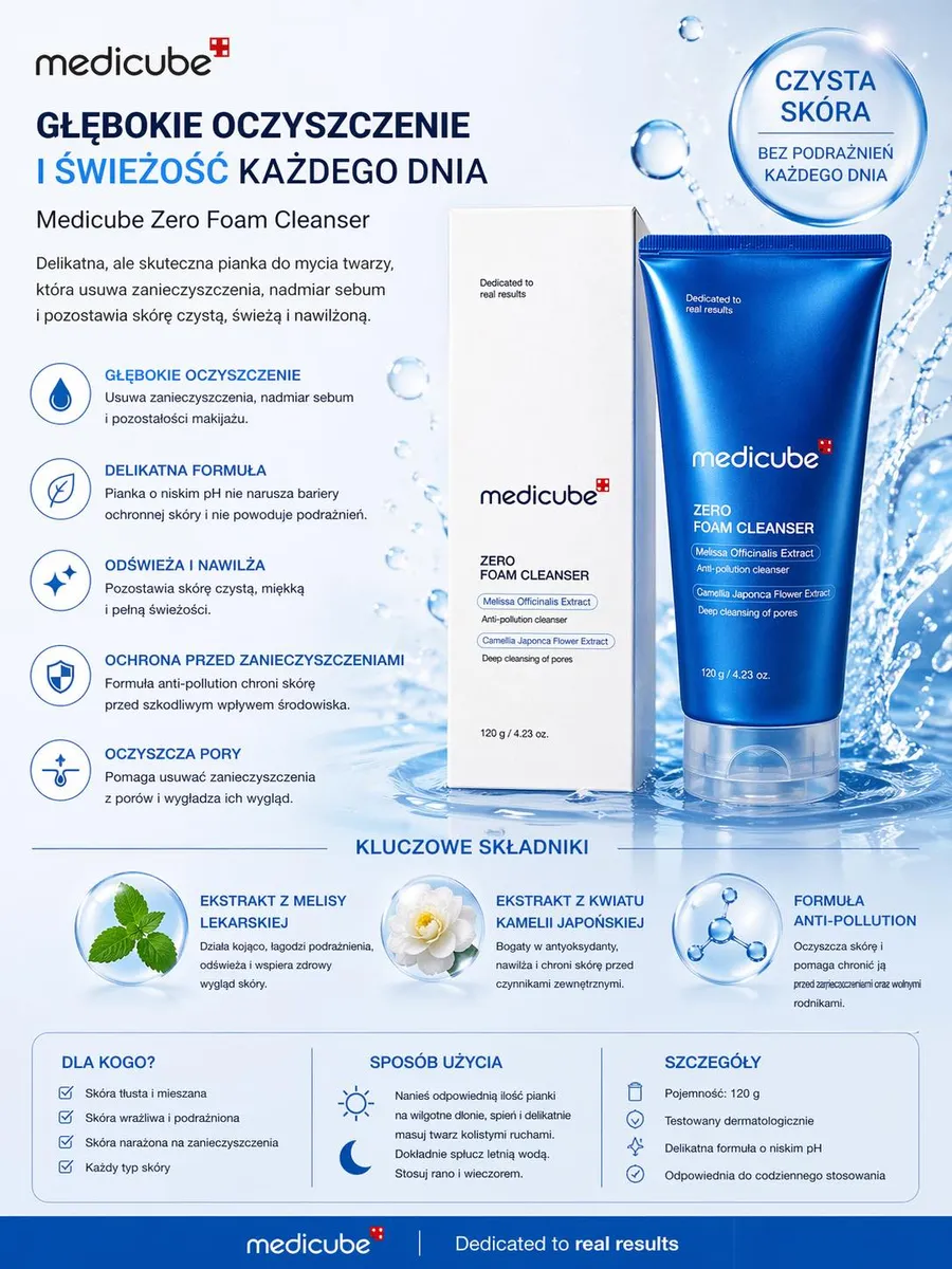 Medicube Zero Foam Cleanser 120g Żel Oczyszczający