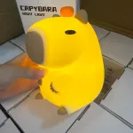 Lampka nocna Capybara Żółta świecąca