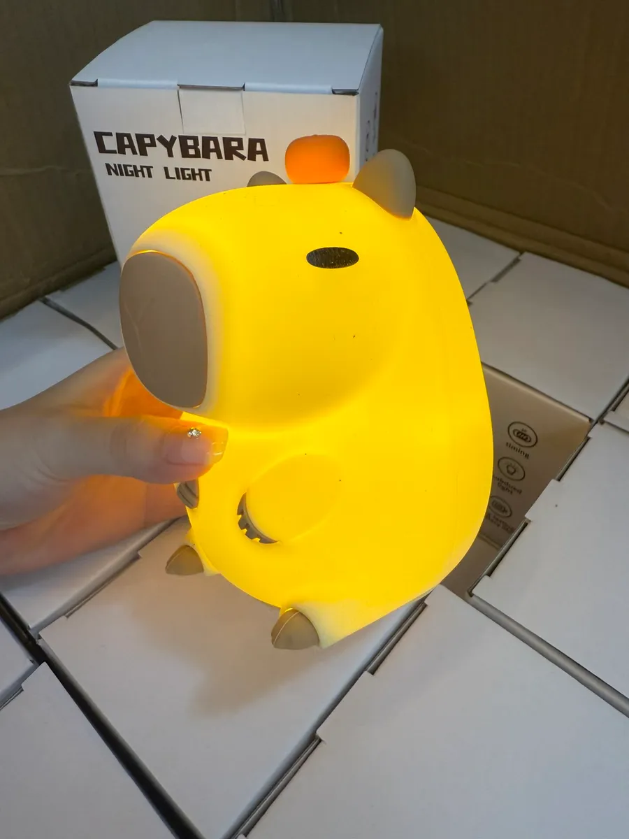 Lampka nocna Capybara Żółta świecąca