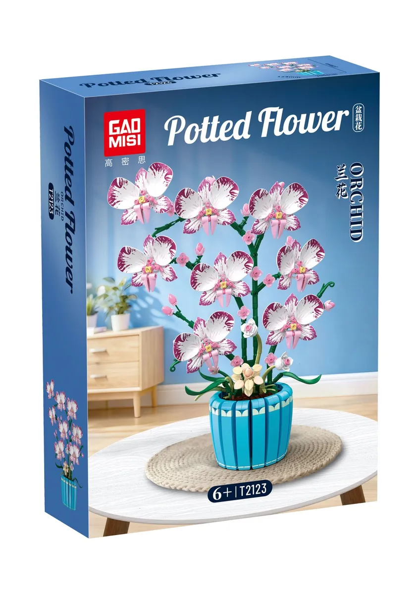 GAOMISI Zestaw Klocków Orchidea w Doniczce 6+ T2123