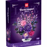 Zestaw klocków Gaomi Warm Bouquet fioletowo-różowy T2122