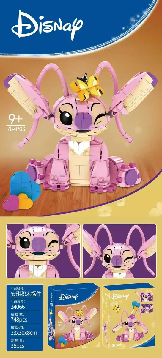 Zestaw klocków LEGO Disney Lilo & Stitch 784 elementów różowy