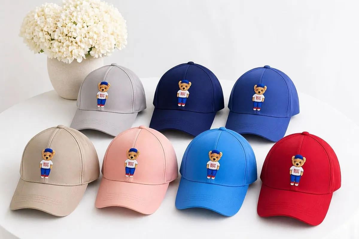 Czapki bejsbolówki z misiem Best Boys w 6 kolorach