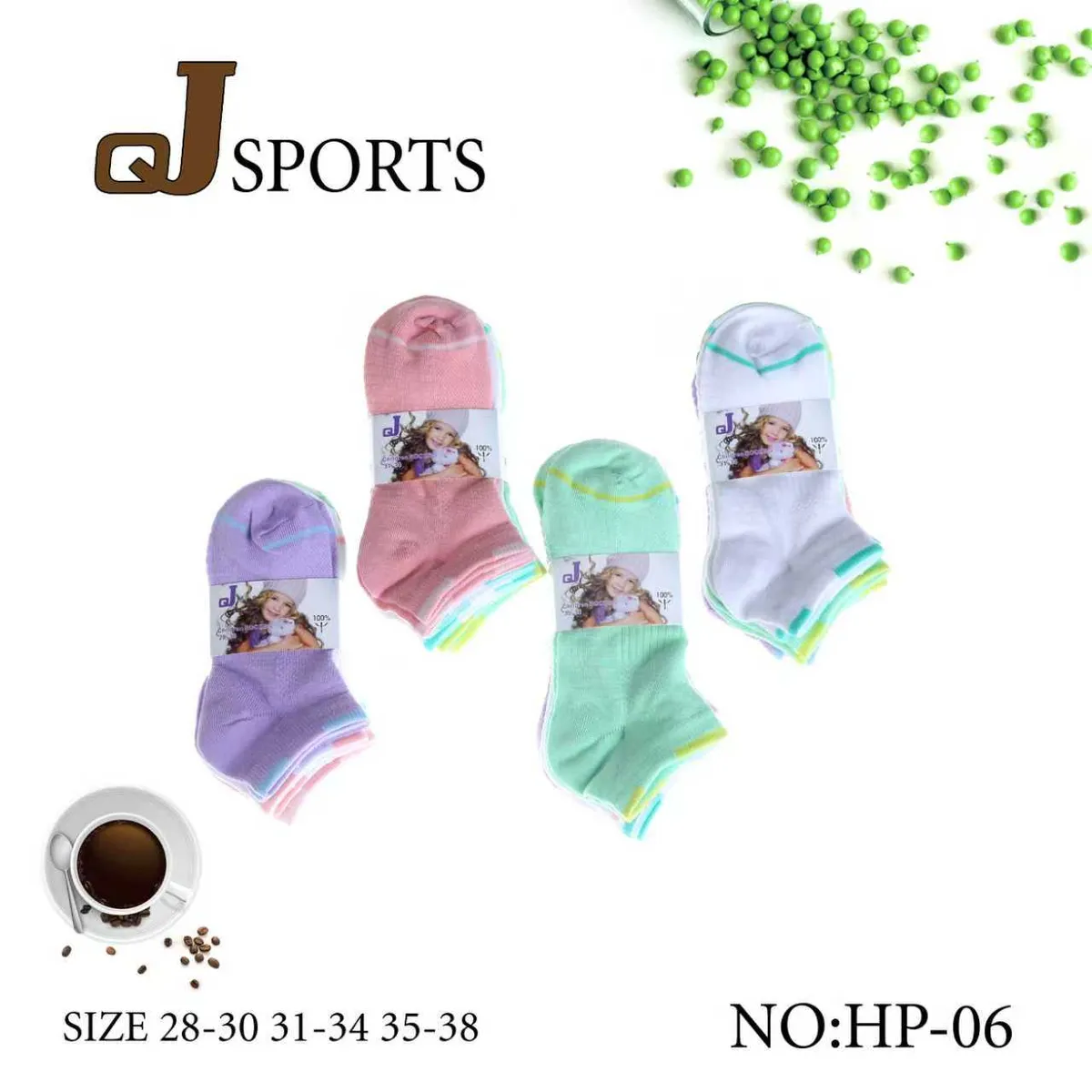 Skarpetki dziecięce J Sports 4 pary wielokolorowe rozmiar 28-38