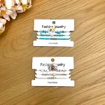 Zestaw 4 bransoletek Fashion Jewelry turkusowo-perłowy handmade