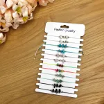 Bransoletki Fashion Jewelry z Kamieniami Wielokolorowe Zestaw 12szt
