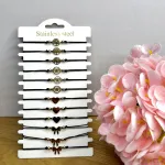 Zestaw bransoletek Stainless Steel Drzewo Motyl Serce Kokarda