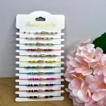 Zestaw 12 bransoletek Fashion Jewelry wielokolorowych