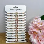Bransoletki Fashion Jewelry z Kotwicą Wielokolorowe Zestaw 12 szt