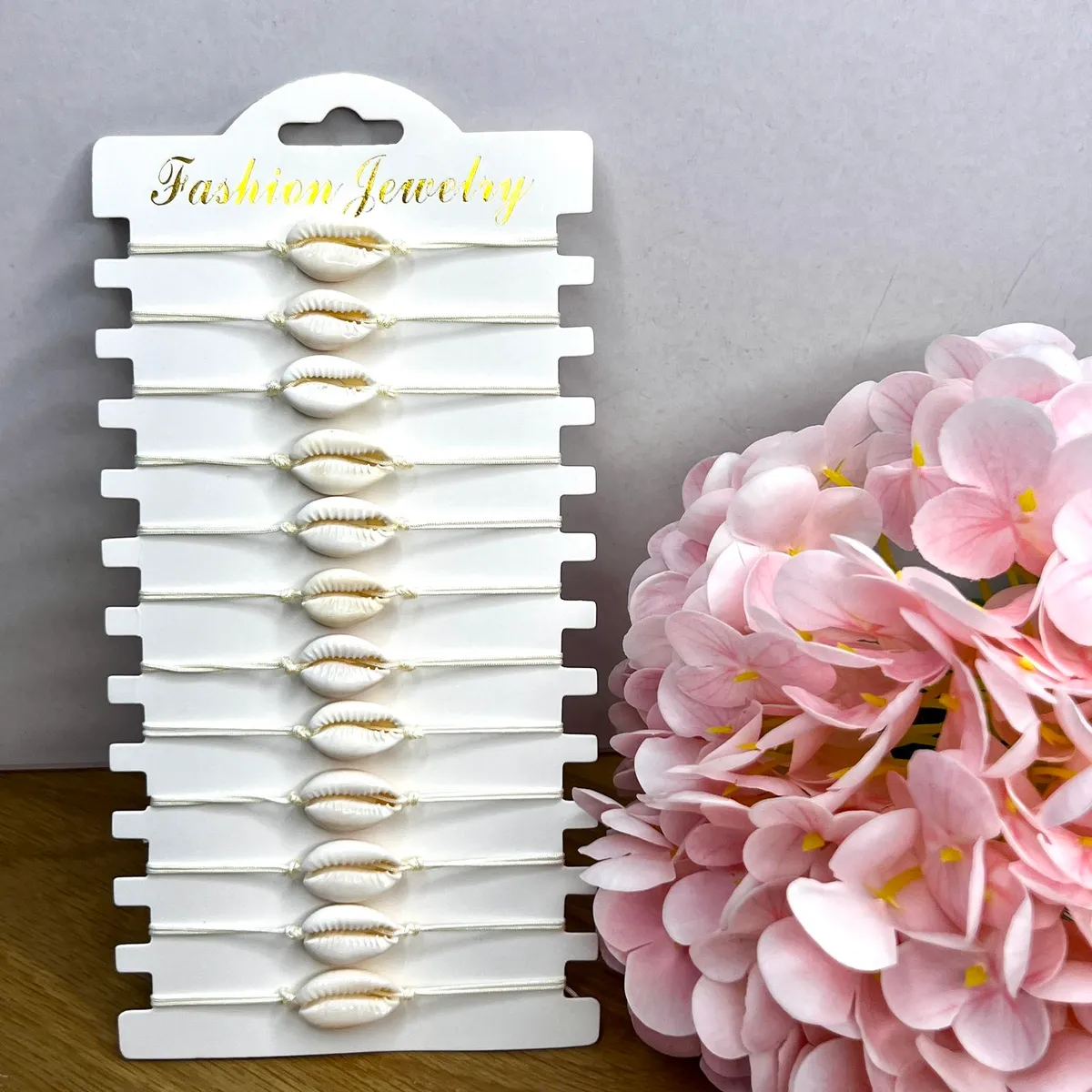 Bransoletki z muszlą owsianką Fashion Jewelry 12 szt