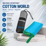 Ręcznik Sportowy Cotton World Turkusowy 80x150cm