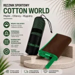 Ręcznik Sportowy Cotton World Brązowy 80x150cm