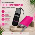 Ręcznik Sportowy Cotton World 80x150cm Różowy