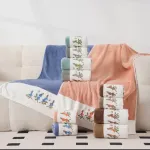 Ręcznik z mikrofibry 70x140cm kwiatowy wzór