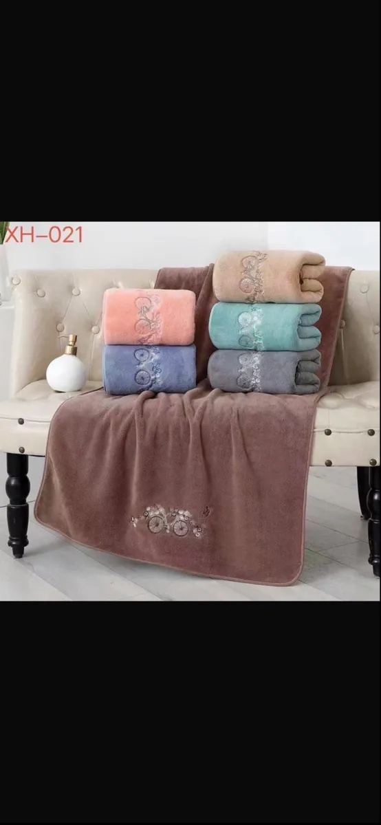 Ręcznik Mikrofibra 50x100cm z Haftem Rowerowym