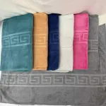 Ręczniki z mikrofibry 50x100cm wzór grecki wielokolorowe