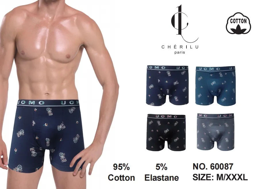 Cherilulu Męskie Bokserki 4-pack Motyw Rowerowy M/XXXL