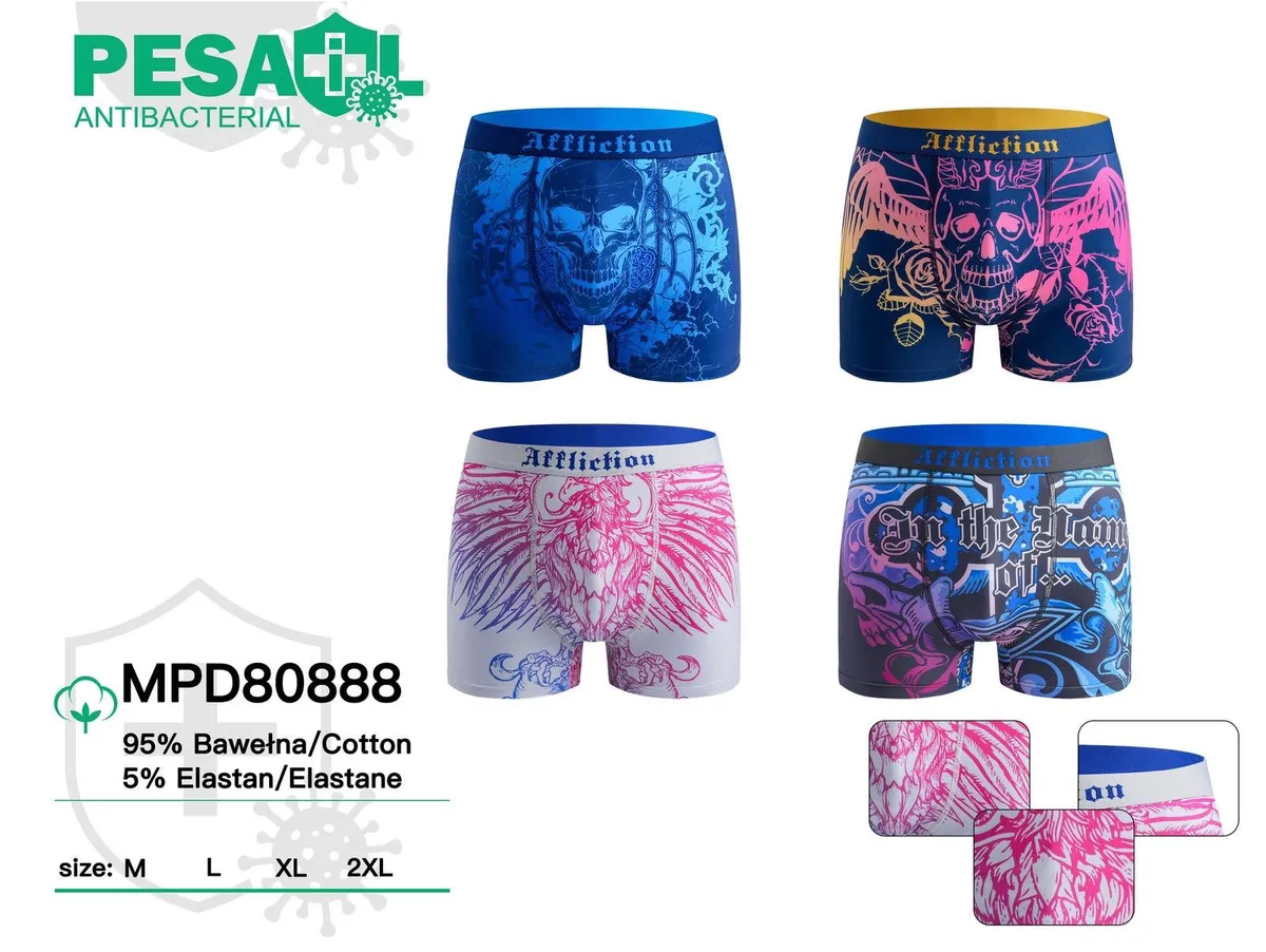 Bokserki męskie Affliction antybakteryjne M-L-XL-2XL
