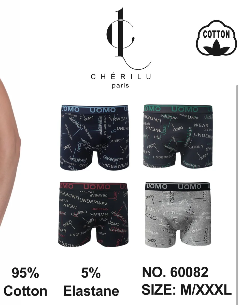 Cherilulu Męskie Bokserki Print Underwear M/XXXXL