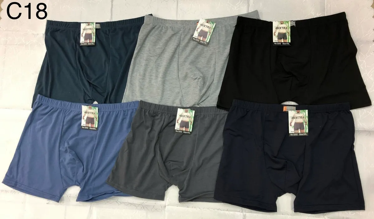 Bokserki męskie Bixtra Rozimar 4-6XL granatowe/szare/czarne