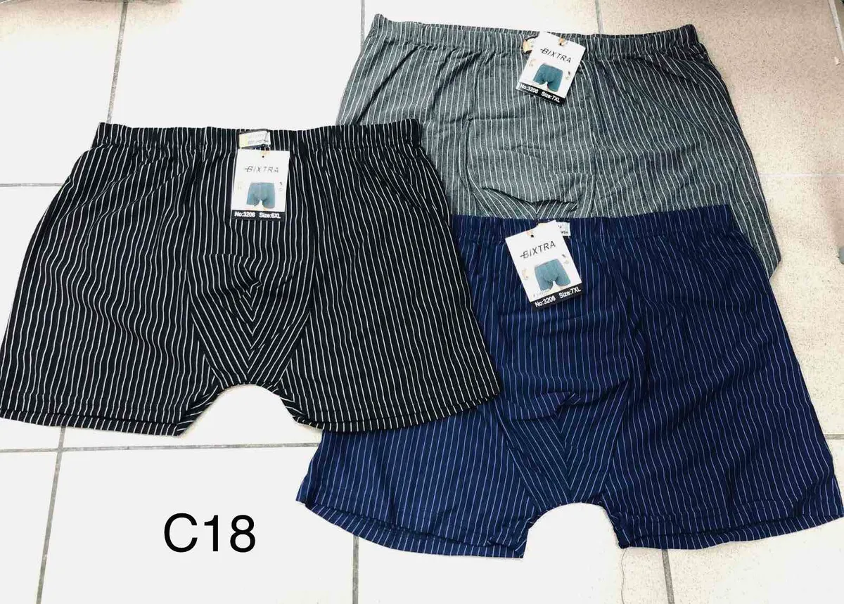 Biktra Męskie Bokserki Rozmiar 4-6XL Rozimar Szare Granatowe Czarne