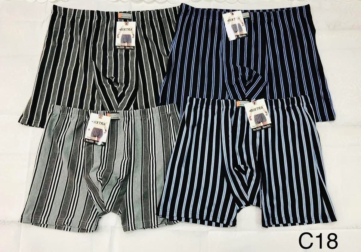 Bokserki męskie BIXTA prążkowane 4-6XL rozmar