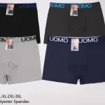 Męskie bokserki UOMO w kolorach czarny szary granatowy XL-3XL