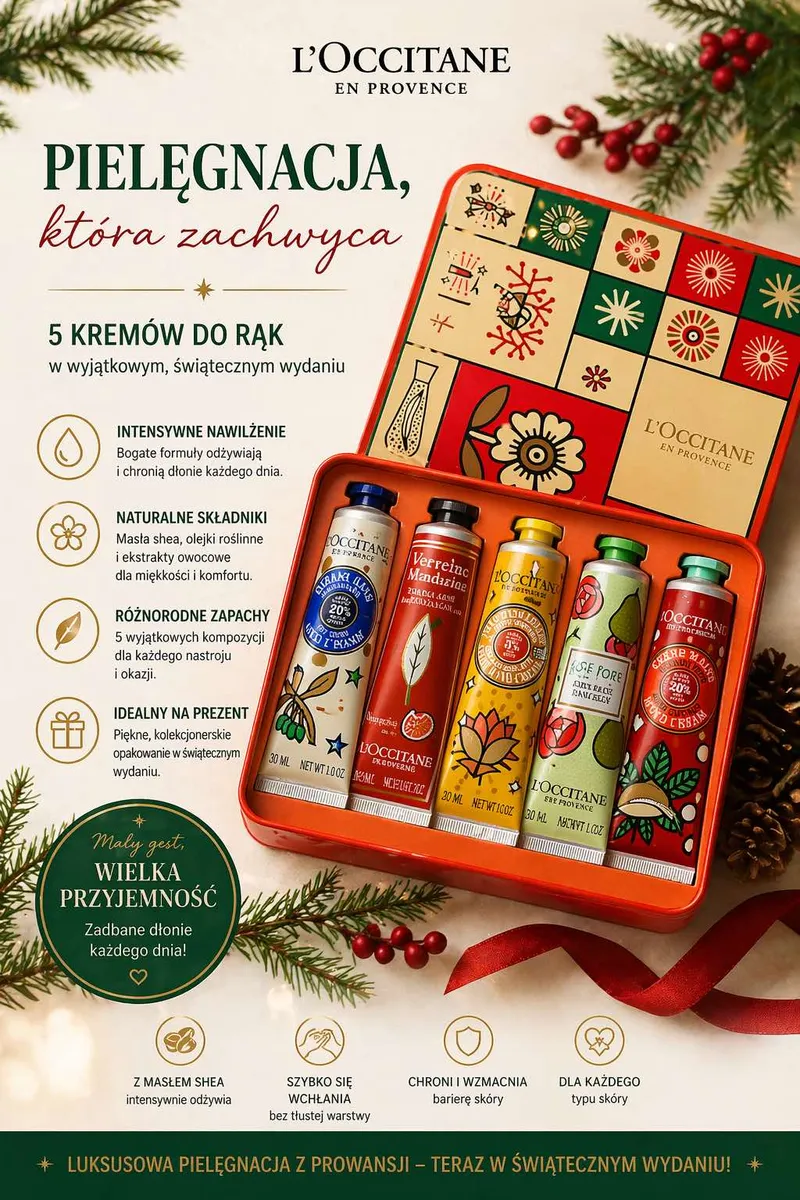 L'Occitane Zestaw 5 Kremów do Rąk 30ml Shea Prowansja