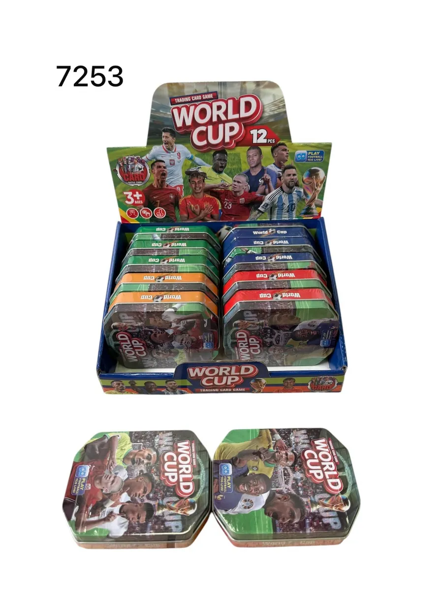 Karty Kolekcjonerskie Metalowe World Cup 12 szt w Pudełku