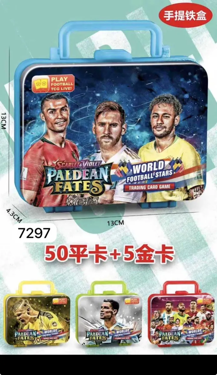 Karty Kolekcjonerskie Metalowe Pokémon Paldea Fates Niebieskie