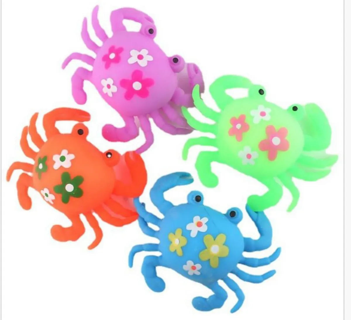 Gniotki krab antyestresowe squeeze toys multikolor