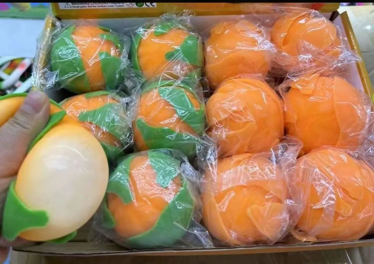 Gniotki Antystresowe Pomarańcza Pomarańczowo-Zielone