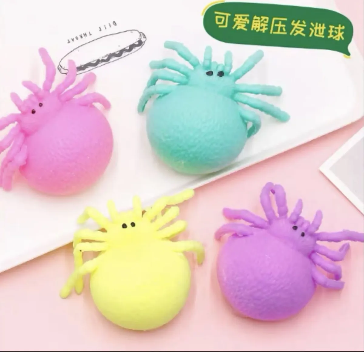 Gniotki Antystresowe Pająk Squeeze Toys Wielokolorowe