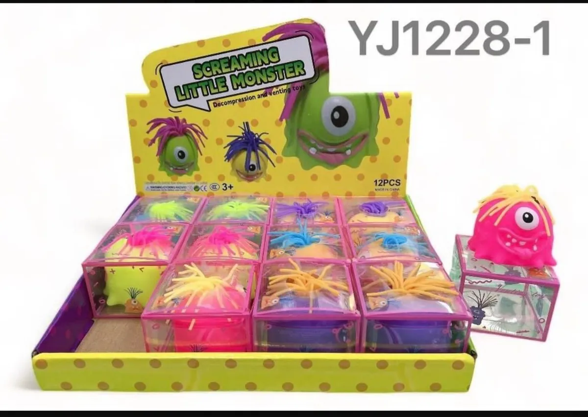 Gniotki Screaming Little Monster Antystresowe 12 szt