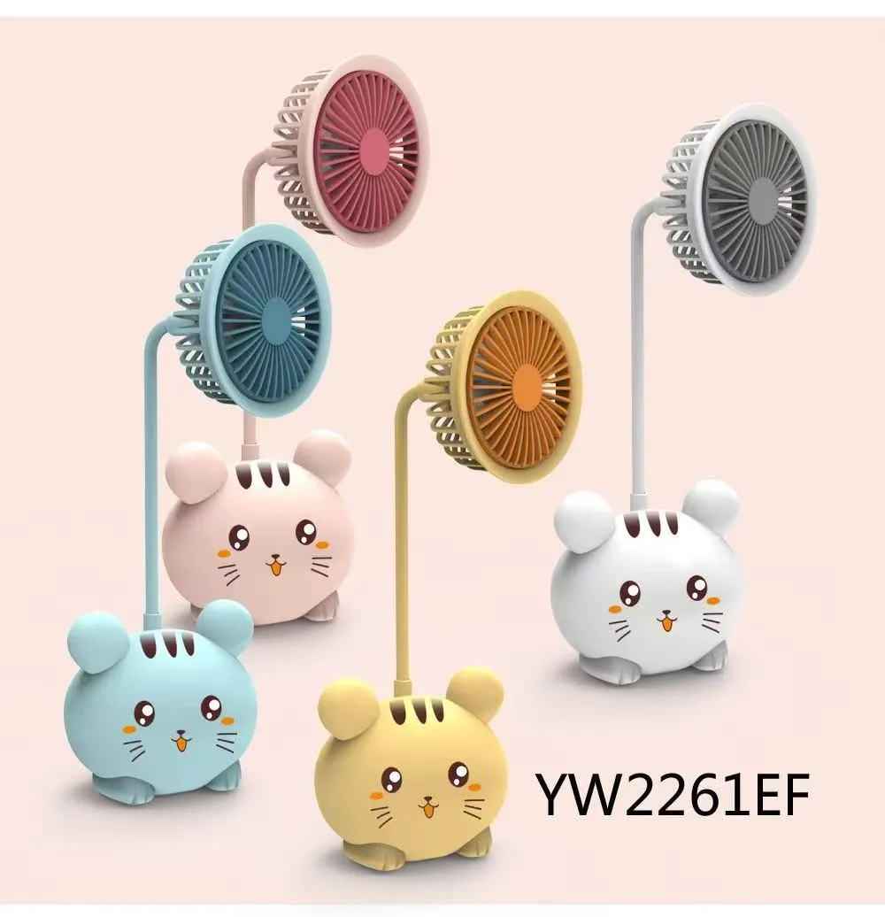 Przenośny wentylator USB Myszka YW2261EF wielokolorowy