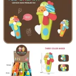 Wentylator ręczny Ice Cream Cartoon 3 kolory mix
