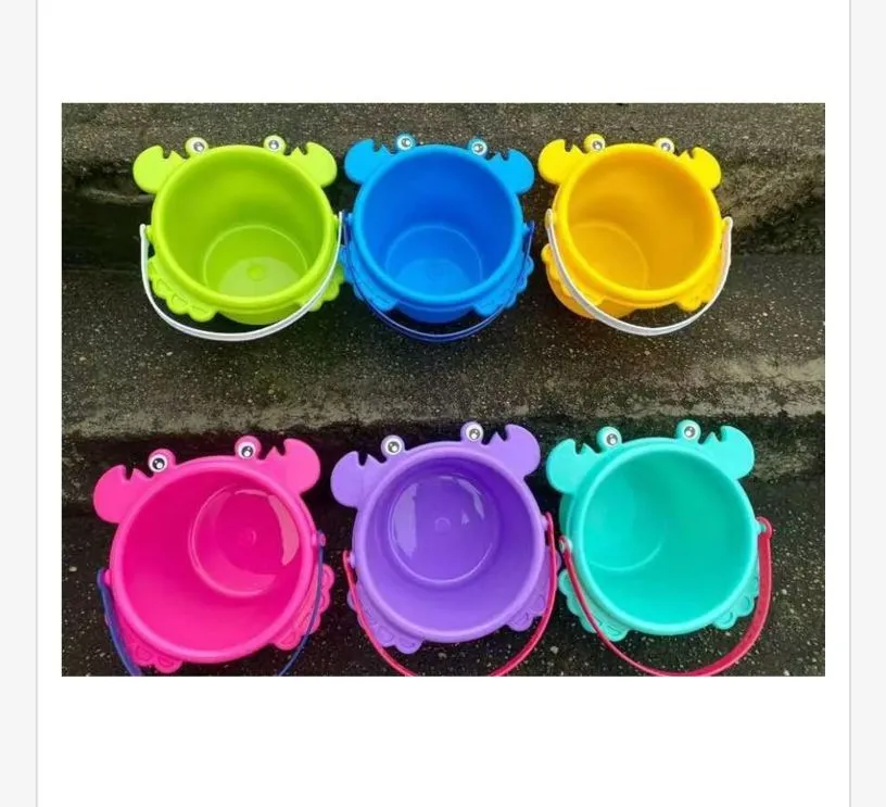 Zabawkowe Wiaderka Krabiki Plastikowe Wielokolorowe