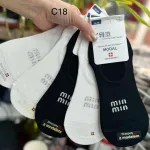 Skarpetki damskie z modalem biały/czarny 35-38