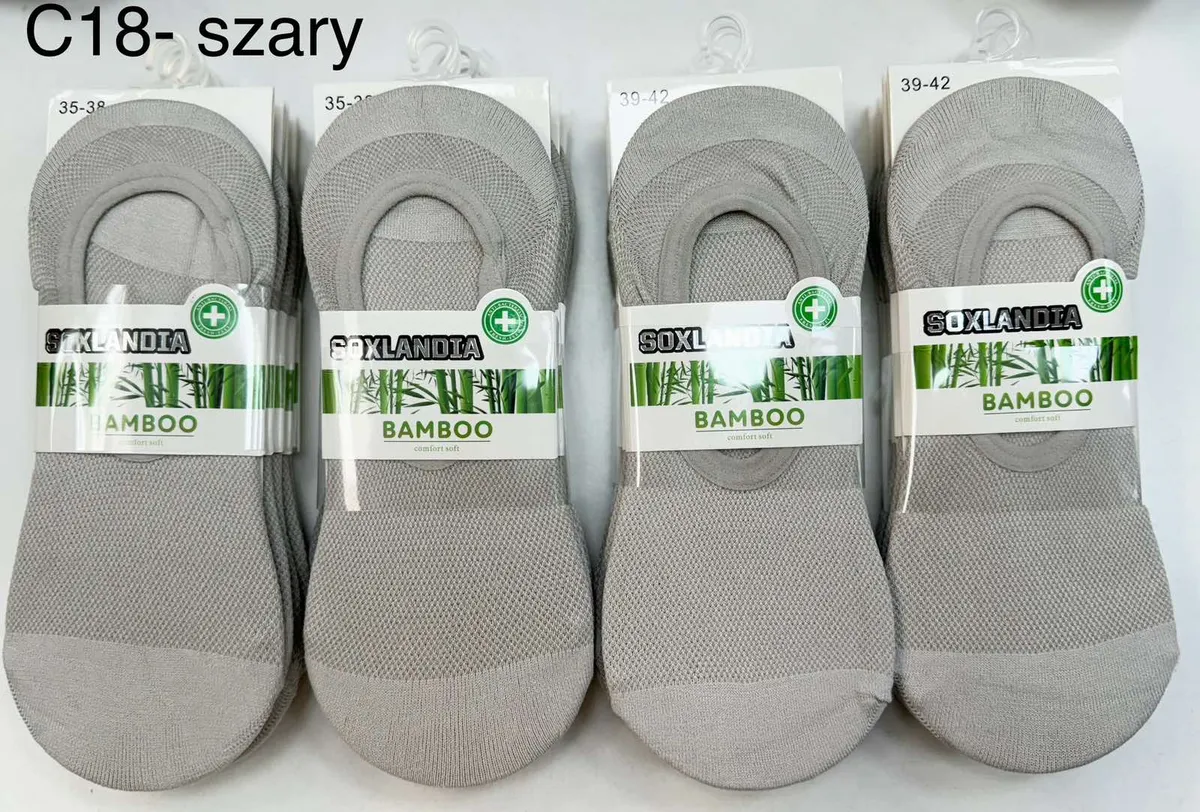 Skarpetki stopki Soxlandia Bamboo Szare 35-42