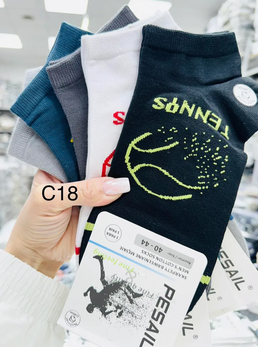 Skarpetki tenisowe SAIL męskie bawełna 40szt/op