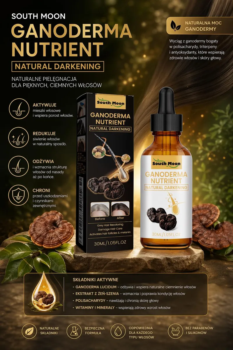 South Moon Ganoderma Nutrient Natural Darkening 30ml