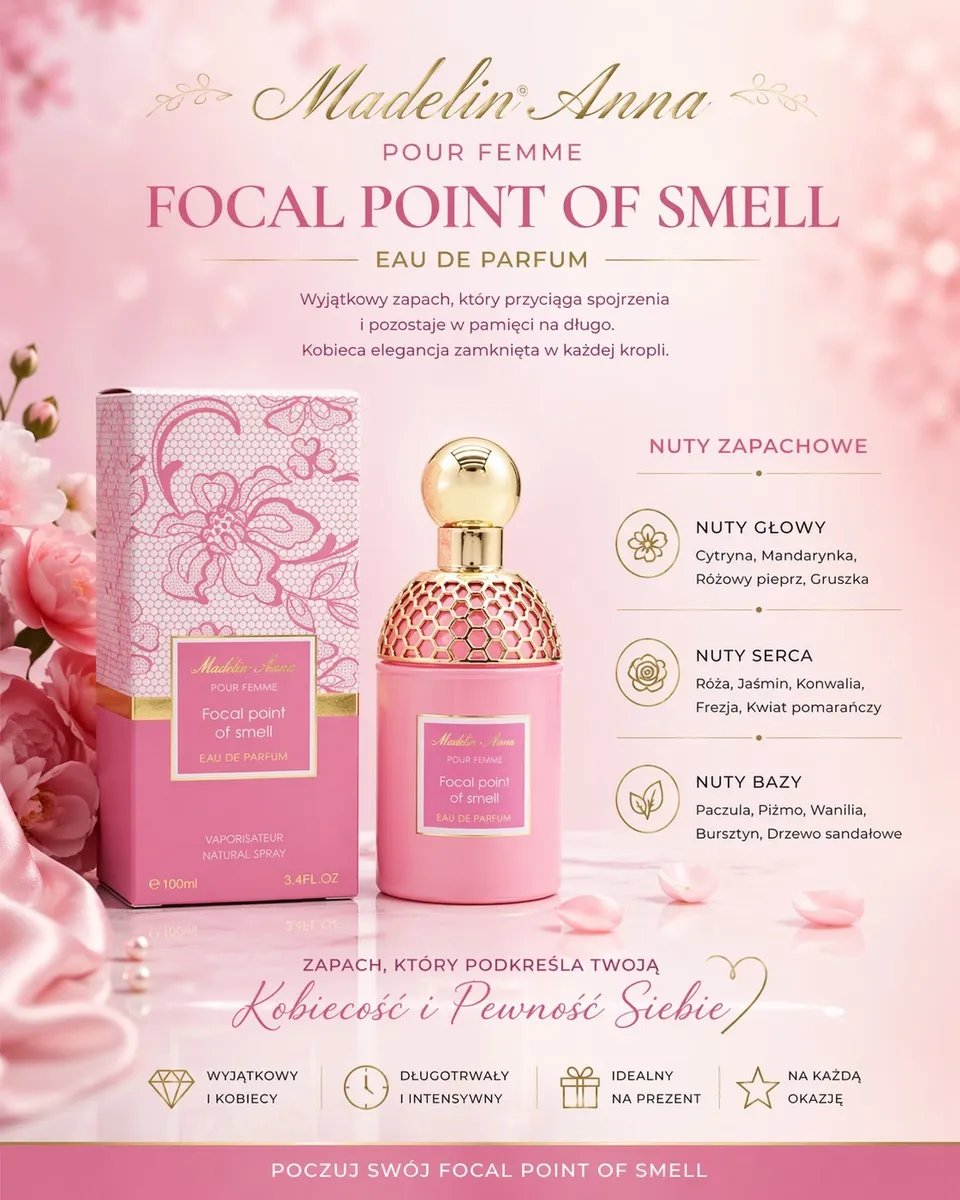 Perfumy Madeleline Anna Focal Point of Smell 100ml EDP