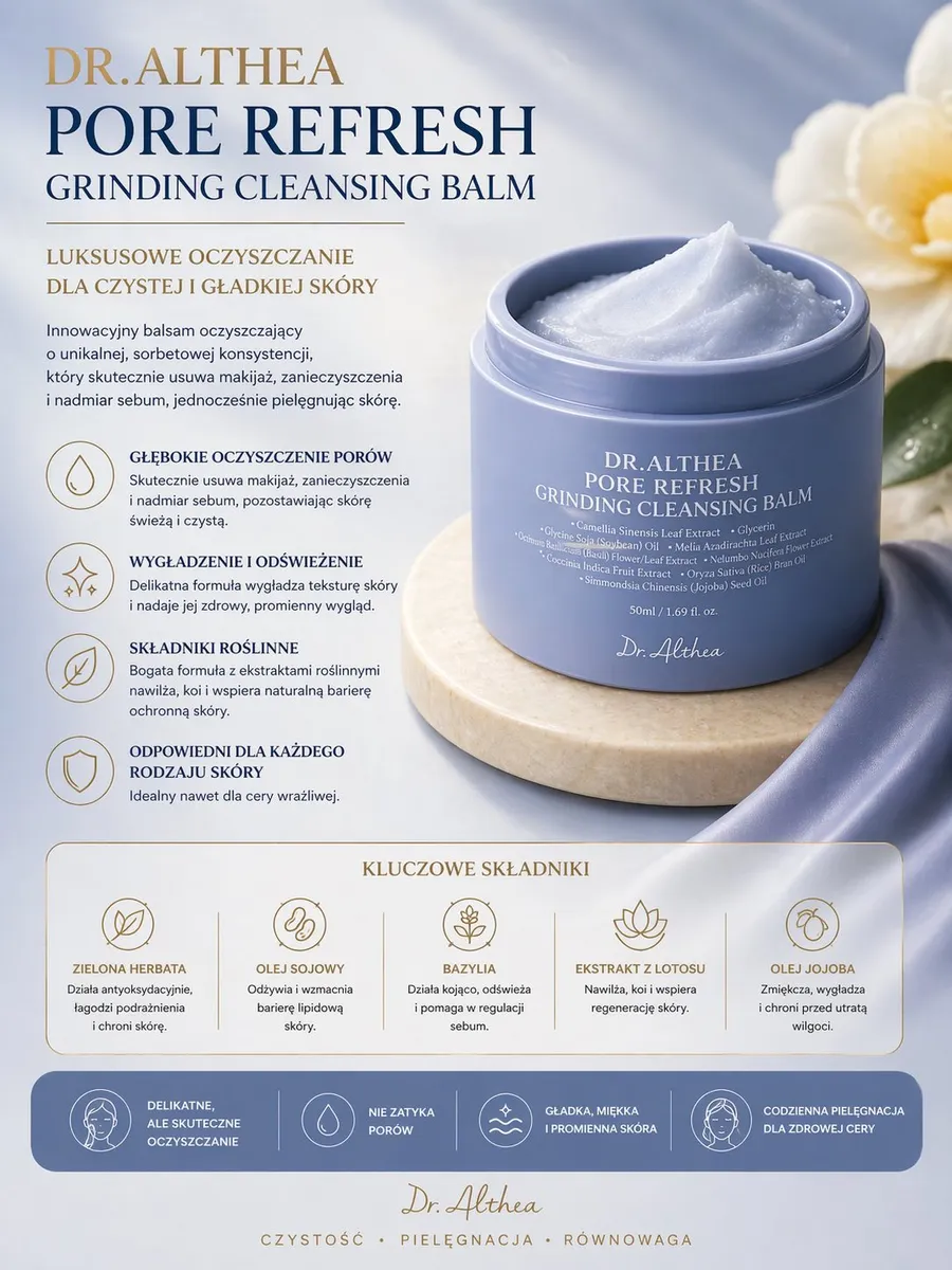 Dr. Althea Pore Refresh Grinding Cleansing Balm 50ml